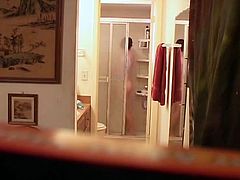 Roommates filmed showering