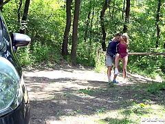 Horny student Christen Courtney is running in the cross country race when she decides to fake an injury in order to get some TLC from the well hung P. E teacher. After massaging her sore ankle, he decides to kiss her better by sucking on her sweet pussy.