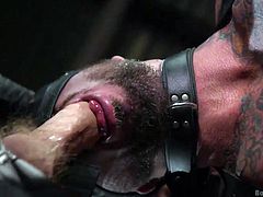 Here at Bound Gods, we bring you the best gay bondage videos with hottest hunks out there. One look at our muscled guy will convince you to join us. Feast your eyes on Dolf's muscles flexing, while he's tied up and struggling to breathe, as Christian pushes his big dick down his throat.