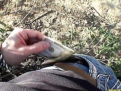 Voodoo explores the depth of slutty Brooke Whisperss throat with his dick