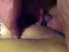 Homemade sex movie with me pounding my wife's rock hard snatch 76505