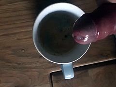 Cum in coffee