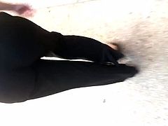 Wonderful PAWG MILF in black dress pants