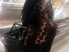 Big Ass Black Granny In Brown Pants