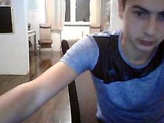 Georgian Horny Boy Shows His Hard Cock On Cam