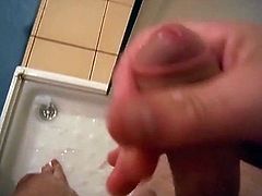 cleaning my cock