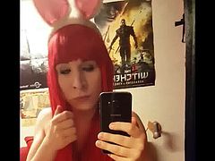 German Red Hair Bunny Femboy Tranny Hottest on Earth