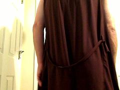 Brown Polyester Loungewear Striptease