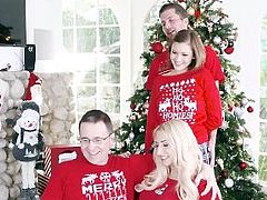 FamilyStrokes - Step-Sis fucked me during family Christmas pictures