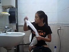 Another teen in the toilet