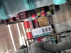 Big booty Spanish milf with fat ass at the store