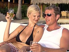 So when Vincent took her car without saying a word, it was off to Bora Bora with her best friend Boroka Bolls, and they just never returned. Life on the island is so nice and these blonde people cant help but live it up and take as many dicks as they can, and together of course