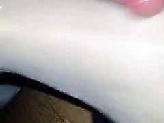 licking my wife's pussy and footjob with a blanket