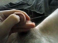 Playing with my dick (soft to hard)