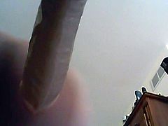 taking a big dildo