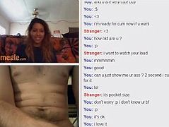 Omegle horny girl vs big dick