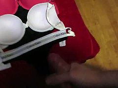 cum on very padded bra