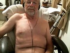 grandpa cum on webcam