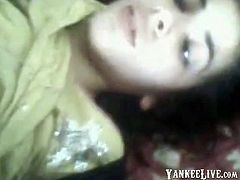 Watch this hot amateur couple sitting on sofa and starting some sexual play and ending in a hard fuc