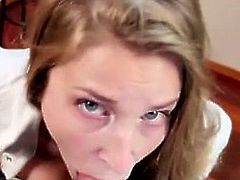 Girl tight up big facial