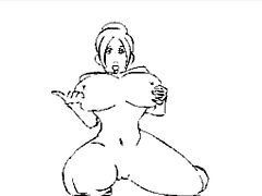 Futanari Line Drawing Gifs