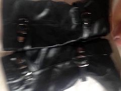 Cumming on sister slutty boots