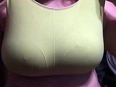 Girlfriend boob drop slow mo