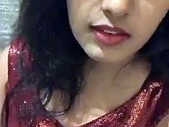 indian girl doing selfie