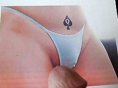 cumming on G-string