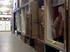 Dare to fuck in the closet's alley