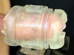 Fleshlight Milks hard Throbbing Cock