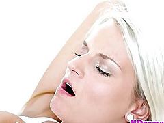 Beautiful girlfriend cocksucking and fucking after massage