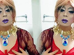 sissy niclo sexy makeup & smoking7