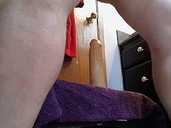 Male anal squirt cum prostate milking stretch dildo