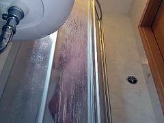Hidden cam - shower, shave cock and balls