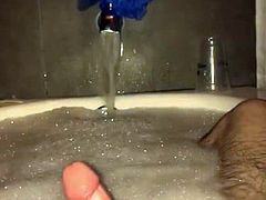 Jerking off in tub