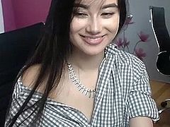Asian teen showing in miniskirt - Watch Part2 on SuzCam .com