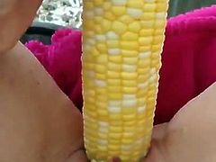 threading corn on the cob