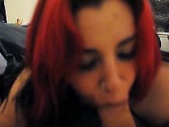 Fat Ginger Sucking A Hard Dick - POV