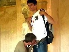 Two Guys Fuck Raw In Old Building