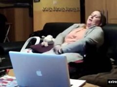 Hidden camera in our living room. As so often a masturabtion quickie of my BBW mom after watching porn on her laptop.