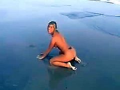 Nude Beach - Yvonne Posing