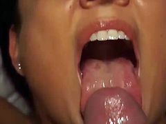he cums she swallows