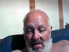 grandpa cum on webcam