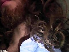 Head doctor sucks a load from long haired hunk