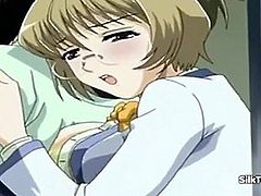 Horny Busty Anime Student Fucked By Group