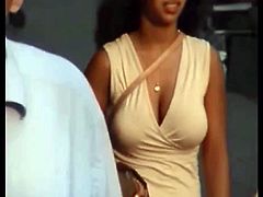 Candid Boobs: Slim Hispanic Woman 2