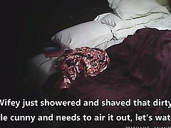 Dirty Wifey Airing Out Cunny From Shower - Hidden Cam
