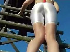 big ass shaking in white spandex part 2  hd 790  pt justporn