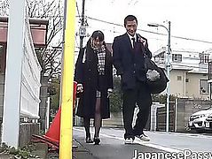 Hawt japanese legal age teenager airi sato engulfing on teachers large schlong